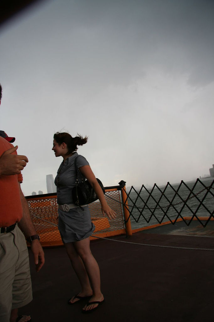 Girl on Staten Island Ferry (Photo: Morten Skogly)